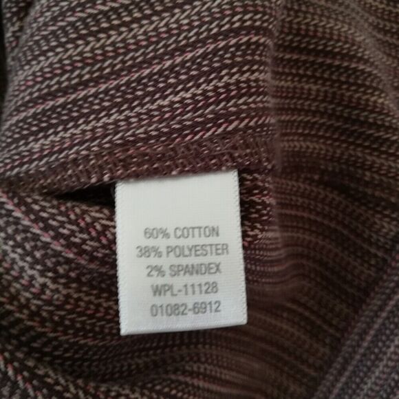 Christopher & Banks Women's Size S Cotton Stretch Brown 2-Button Twill Blazer - Picture 12 of 12